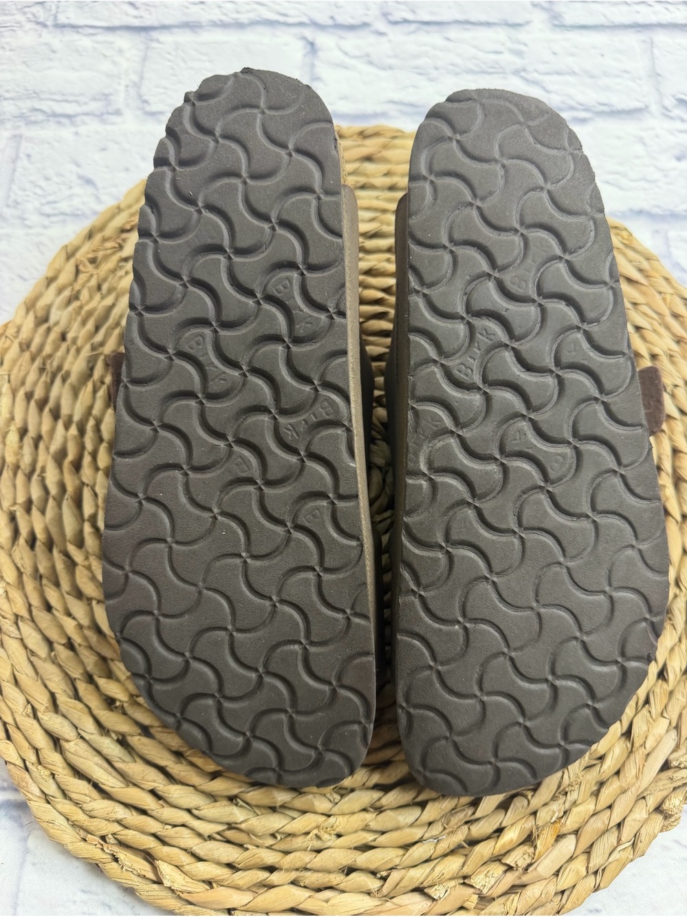 Birkenstock Brown Two-Buckle Slide Sandals. Size 8.5. - Picture 8 of 8